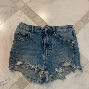 Zara high waisted jean shorts